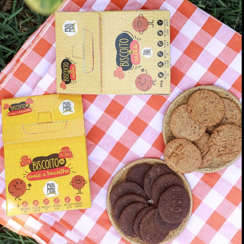 Biscoito de cacau para bebês