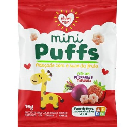 Mini Puff - Morango e Beterraba