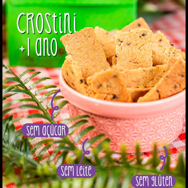 Biscoito de gergelim - crostini